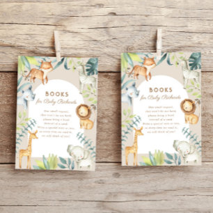 Gender neutral boho safari animals books for baby enclosure card