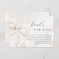 Gender Neutral Bow Baby Shower Books for Baby