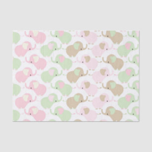 Gender Neutral Cute Baby Elephant Tissue Paper