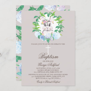 Gender neutral Easter Baptism Invitation