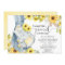 Gender neutral elephant baby shower sunflowers