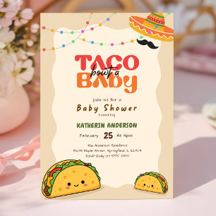Gender Neutral Fiesta Mexican Taco Baby Shower Invitation