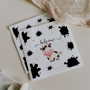 Gender Neutral Holy Cow Baby Shower Napkin