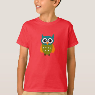Gender Neutral Kid's Owl Tea T-Shirt