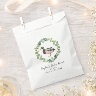 Gender Neutral Mallard Duck Baby Shower Favour Bag