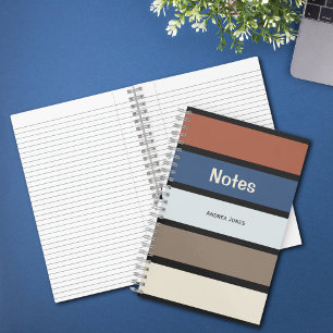 Gender Neutral Monogrammed Full Name Notes Notebook