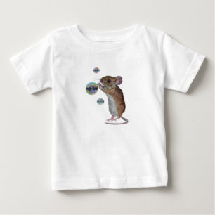 Gender neutral Mouse and Bubbles Baby T-Shirt