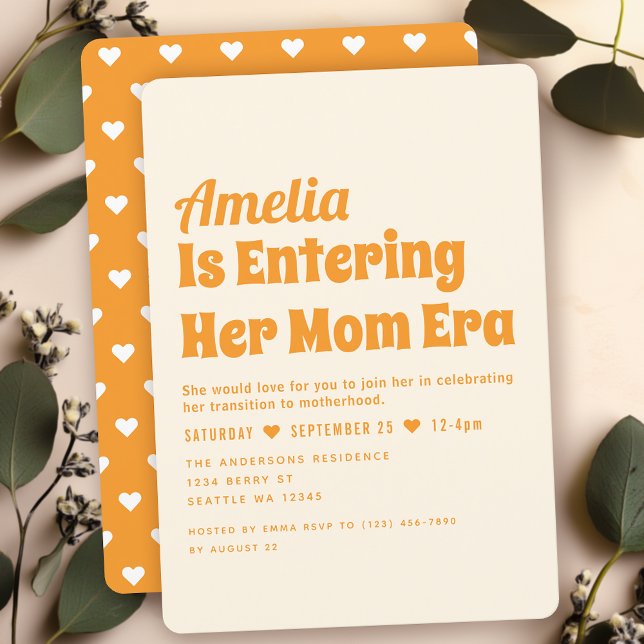 Gender Neutral Mum Era Minimalist Baby Shower Invitation (Creator Uploaded)