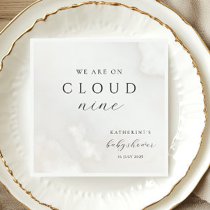Gender Neutral On Cloud Nine Baby Shower Napkin