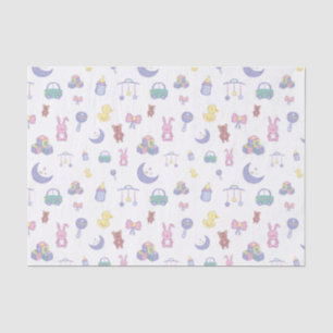 Gender Neutral Pastel Baby Shower Tissue Paper