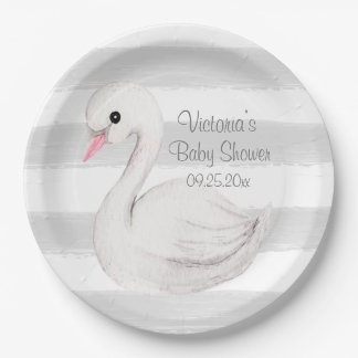 Gender Neutral Personalised Baby Shower  Paper Plate