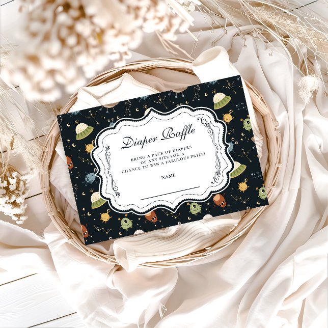 Gender Neutral Planet Diapper Raffle Enclosure Card (Creator Uploaded)