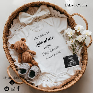  Gender Neutral Pregnancy Announcement card