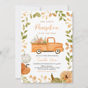 Gender Neutral Pumpkin Baby Shower Invitation