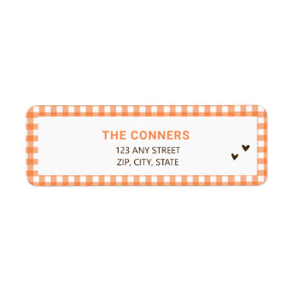 Gender Neutral Pumpkin Baby Shower Return Address Return Address Label