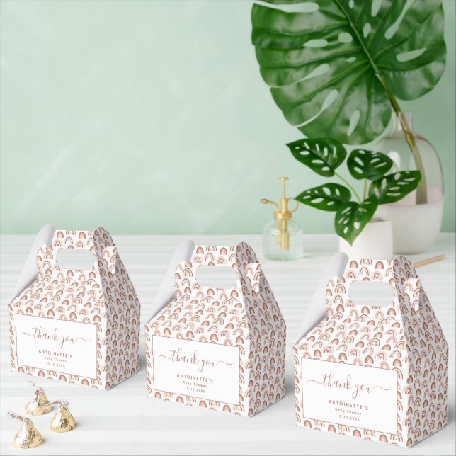 Gender Neutral Rainbow Baby Shower Favour Box (Multiple)