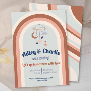 Gender Neutral Retro Groovy Rainbow Baby Shower