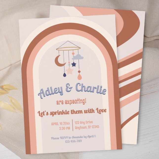 Gender Neutral Retro Groovy Rainbow Baby Shower (Creator Uploaded)