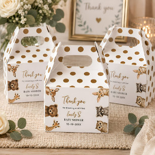 Gender Neutral Safari Baby Shower Favour Box