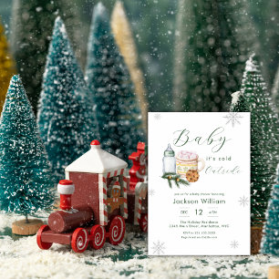 Gender Neutral Snowflake Winter Baby Shower Invitation