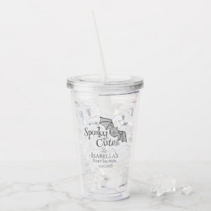Gender Neutral Spooky Cute Halloween Baby Shower Acrylic Tumbler