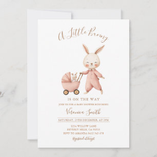 Gender Neutral Spring Some Bunny Baby Shower Invitation