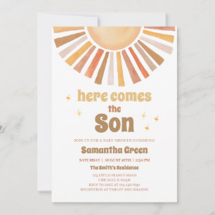 Gender Neutral Sunshine Baby Shower Invitation