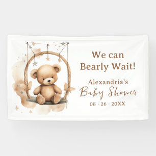 Gender Neutral, Teddy Bear Baby Shower Banner
