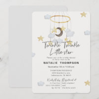 Gender Neutral Twinkle Little Star Baby Shower
