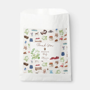 Gender Neutral Vintage Nursery Toys Baby Shower Favour Bag
