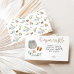 Gender Neutral Vintage Toys Diaper Raffle Enclosure Card<br><div class="desc">Celebrate the parents-to-be with this cute gender neutral baby shower collection.</div>
