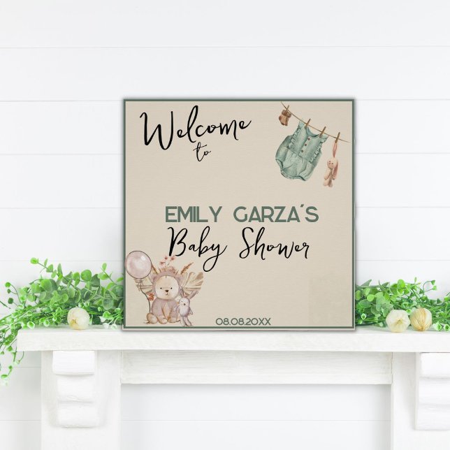 Gender Neutral We can Bearly Wait Baby Shower Sign (Creator Uploaded)