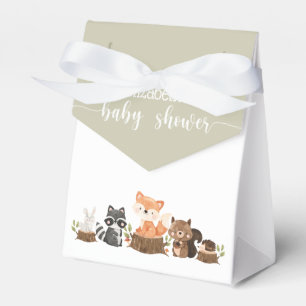 Gender Neutral Woodland Animal Baby Shower Favour Box