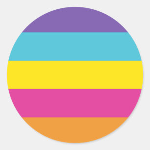 Gender Nonbinary Pride Flag Classic Round Sticker