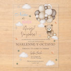 Gender Reveal Acrylic Invitation