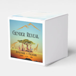 Gender Reveal African Safari Favour Box