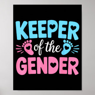 Gender Reveal Baby Announcement Keeper Of The Poster