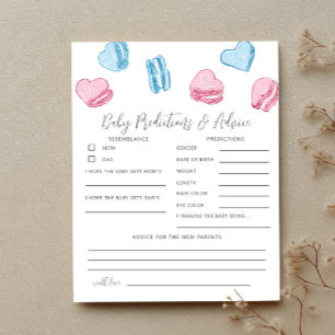Gender Reveal Baby Predictions Game