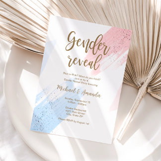 Gender Reveal Baby Shower Invite