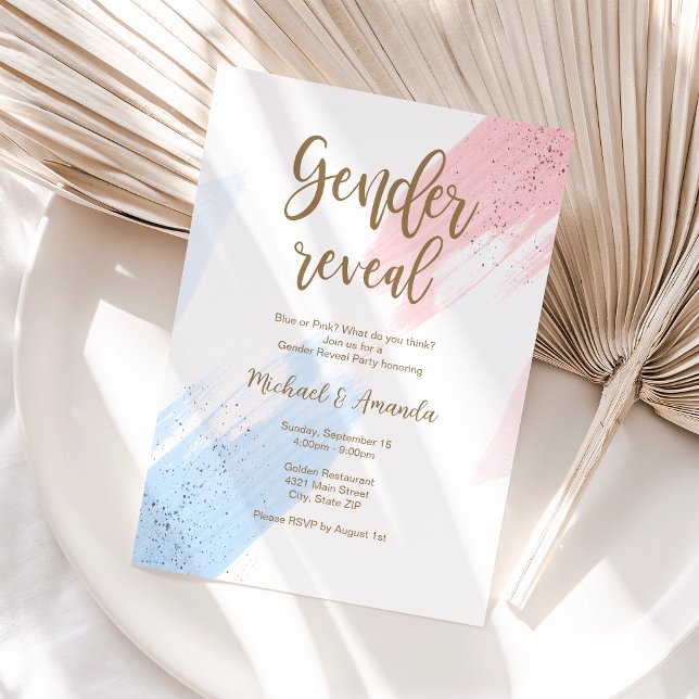 Gender Reveal Baby Shower Invite (Creator Uploaded)