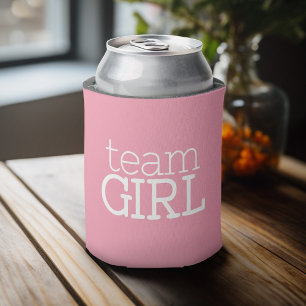 Gender Reveal Baby Shower - Team Pink Girl Can Cooler