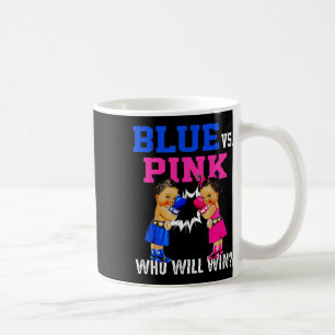 Gender Reveal Blue Vs Pink Ethnic Boxing Babies Bo Coffee Mug