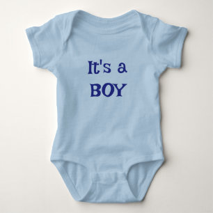 Gender Reveal Boy Baby Bodysuit