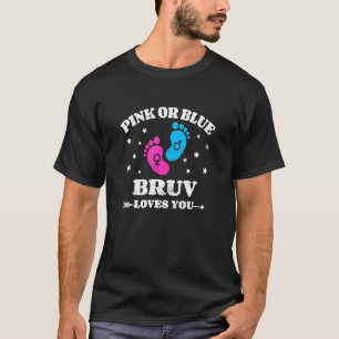 Gender Reveal Bruv Baby Shower Brother 1 T-Shirt