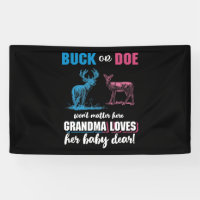 Gender Reveal Buck or Doe Party Grandma