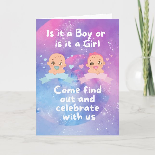 Gender Reveal Card (Front)