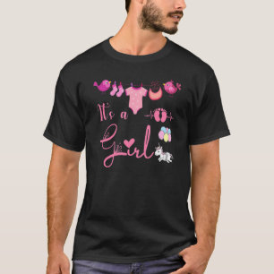 Gender Reveal Cool Team Girl Party T-Shirt