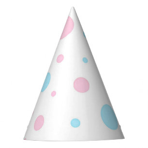 Gender Reveal Dots Party Hat