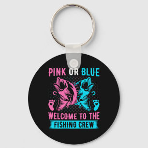 Gender Reveal Fishing Pink Or Blue Welcome To Fish Key Ring