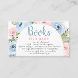 Gender Reveal floral Arch Books for Baby Card